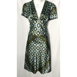 Vintage Womens Satin Y2K Babydoll Dress Size 8 Boho Forest Fairy Grunge Witchy